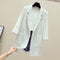 Img 3 - Striped Blazer Women Mid-Length Popular Casual Suit Korean Thin Breathable