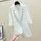 Img 2 - Striped Blazer Women Mid-Length Popular Casual Suit Korean Thin Breathable