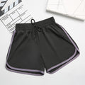 Img 4 - Trendy Casual Women Summer Fold Pocket A-Line Stretchable Lace High Waist Wide Leg Shorts
