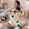Img 10 - Summer Pajamas Women Short Sleeve Shorts Thin Doll Collar Korean Princess Adorable Lace Loungewear Sets