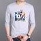 Long Sleeved T-Shirt Tops Cotton Trendy Round-Neck Matching Sweatshirt Outerwear