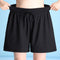 Img 3 - Ice Silk Cotton Blend Shorts Women Summer Loose Thin High Waist Slim Look Trendy Plus Size Track Casual Wide Leg Pants