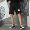 IMG 104 of Summer Casual Running Shorts Men Loose Korean Trendy ins All-Matching Mid-Length Pants Straight Beach Shorts