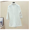 IMG 117 of Striped Blazer Women Mid-Length Popular Casual Suit Korean Thin Breathable Outerwear