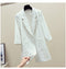 IMG 108 of Striped Blazer Women Mid-Length Popular Casual Suit Korean Thin Breathable Outerwear