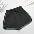 Img 12 - Trendy Casual Women Summer Fold Pocket A-Line Stretchable Lace High Waist Wide Leg Shorts