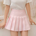 Img 8 - Skirt Pleated High Waist Korean A-Line Elegant Chequered Skirt