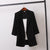 Img 6 - Cotton Blend Mid-Length Plus Size Blazer Loose Casual Trendy Suit Women Blazer