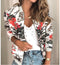 Img 7 - Trendy Printed Round-Neck Zipper Long Sleeved Women Jacket