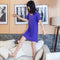 Img 2 - Summer Pyjamas Women Sexy Casual Loose Short Sleeve Cotton Home Loungewear Pajamas Fairy-Look Dress