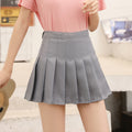 Img 12 - Skirt Pleated High Waist Korean A-Line Elegant Chequered Skirt
