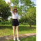 Img 4 - High Waist Shorts Women Summer Thin Outdoor Casual Korean Black Loose Plus Size Chiffon Wide Leg Pants