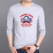 Long Sleeved T-Shirt Tops Cotton Trendy Round-Neck Matching Sweatshirt Outerwear