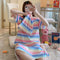 Img 5 - ins Summer Short Sleeve Pajamas Women Silk Thin Pyjamas Loungewear