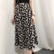 Img 13 - Summer Korean Loose High Waist Floral Skirt Women Mid-Length Slim Look All-Matching Chiffon Skirt