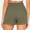 IMG 105 of Europe Women Trendy Casual Belt Cotton Blend Shorts