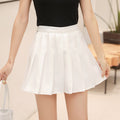 Img 6 - Skirt Pleated High Waist Korean A-Line Elegant Chequered Skirt