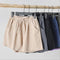 Img 1 - Summer Cotton Blend Women Loose Casual Wide Leg Pants Slimming Korean Plus Size Shorts