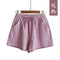 Img 10 - Summer Cotton Blend Women Loose Casual Wide Leg Pants Slimming Korean Plus Size Shorts