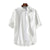 Img 1 - Men Japanese Summer Line Half Sleeved Shirt Trendy Three-Quarter Length Sleeves Plus Size Korean Men Shirt