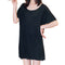 Img 4 - Summer Pyjamas Women Sexy Casual Loose Short Sleeve Cotton Home Loungewear Pajamas Fairy-Look Dress