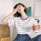 Img 1 - Minimalist Women Korean Trendy Short Sleeve T-Shirt Summer Striped insTrendy Tops