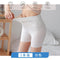 Ice Silk Anti-Exposed Safety Pants Women Two-In-One High Waist Reduce-Belly Plus Size Track Summer Thin Leggings