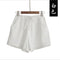Img 6 - Summer Cotton Blend Women Loose Casual Wide Leg Pants Slimming Korean Plus Size Shorts