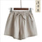 Img 7 - Summer Cotton Blend Women Loose Casual Wide Leg Pants Slimming Korean Plus Size Shorts