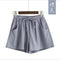 Img 8 - Summer Cotton Blend Women Loose Casual Wide Leg Pants Slimming Korean Plus Size Shorts