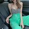 IMG 107 of Personality Ripped Loose Drape Wide Leg Pants Women High Waist Slim Look Straight Casual Long Pants