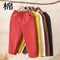 Img 2 - Cotton Blend Pants Women Thin Carrot All-Matching Casual Loose Plus Size High Waist Ankle-Length Straight Pants