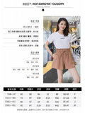 IMG 108 of Shorts Women Summer Outdoor Slim Look Korean Cargo Wide Leg Pants High Waist Casual ins Shorts