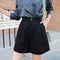 Chiffon Wide Leg Women High Waist Drape Summer Slim Look Korean Loose All-Matching Casual Outdoor A-Line Pants Suits Shorts