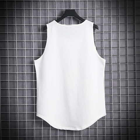 Tank Top Men Trendy Hip-Hop Sleeveless T-Shirt Loose Summer Sporty INS Outdoor Thin Tops Tank Top