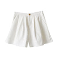 Img 5 - High Waist Summer Solid Colored Casual Pants Slim-Look Wide Leg Women Shorts