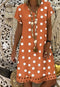 Img 8 - Trendy Popular Short Sleeve V-Neck Printed Mid-Length Dress