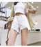 IMG 123 of Summer Hot Pants Women Fringe Loose High Waist Slim Look A-Line Plus Size Denim Shorts