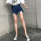 Img 4 - Summer Hot Pants Women Fringe Loose High Waist Slim Look A-Line Plus Size Denim Shorts