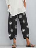 Img 3 - Women Trendy Loose Printed Stretchable Waist Pocket Pants