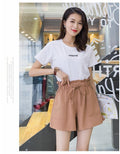 IMG 112 of Shorts Women Summer Outdoor Slim Look Korean Cargo Wide Leg Pants High Waist Casual ins Shorts
