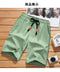 IMG 113 of Summer Casual Shorts Cotton Blend knee length Breathable Cooling Men Pants Korean Thin Shorts