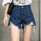 Img 9 - Summer Hot Pants Women Fringe Loose High Waist Slim Look A-Line Plus Size Denim Shorts