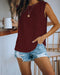 Img 7 - Popular Women Europe Round-Neck Dye Solid Colored Tank Top T-Shirt Tops