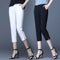 Img 3 - Summer Thin Cropped Women Hem Splitted Korean Stretchable Plus Size Trumpet Loose Slim-Look Straight Casual Pants
