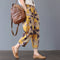 Img 2 - Cotton Quality Art Summer Slim-Look All-Matching Women Printed Ankle-Length Blend Pants