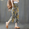 Img 3 - Cotton Quality Art Summer Slim-Look All-Matching Women Printed Ankle-Length Blend Pants