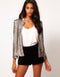 IMG 111 of Women All-Matching Europe Popular Bling Long Sleeved Round-Neck Suit Jacket Outerwear