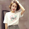 Img 8 - Women Summer Short Sleeve T-Shirt Korean Student White All-Matching Tops