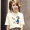 Img 6 - Women Summer Short Sleeve T-Shirt Korean Student White All-Matching Tops